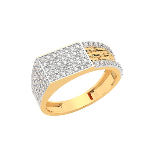 Ben Round Diamond Ring For Men